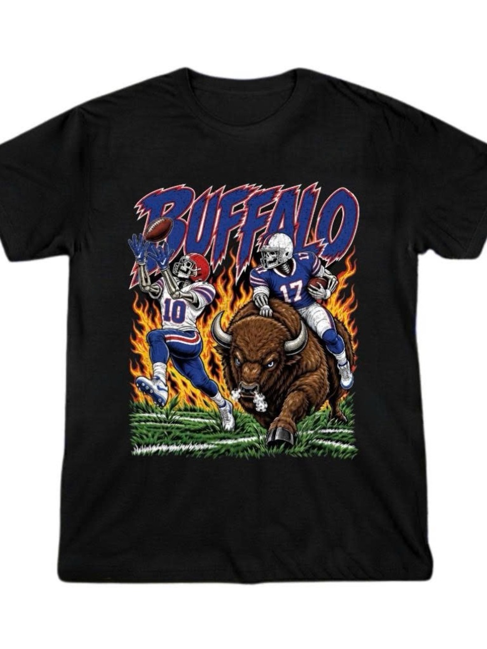 Buffalo Josh Allen Football Graphic Tee - Black
